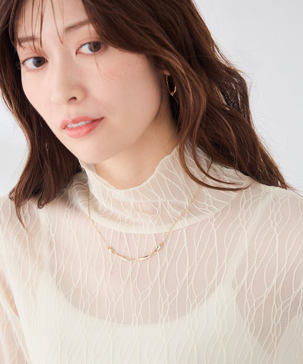 KS2AG07019 a.v.v(アー・ヴェ・ヴェ) ツイストメタルバーネックレス シルバー