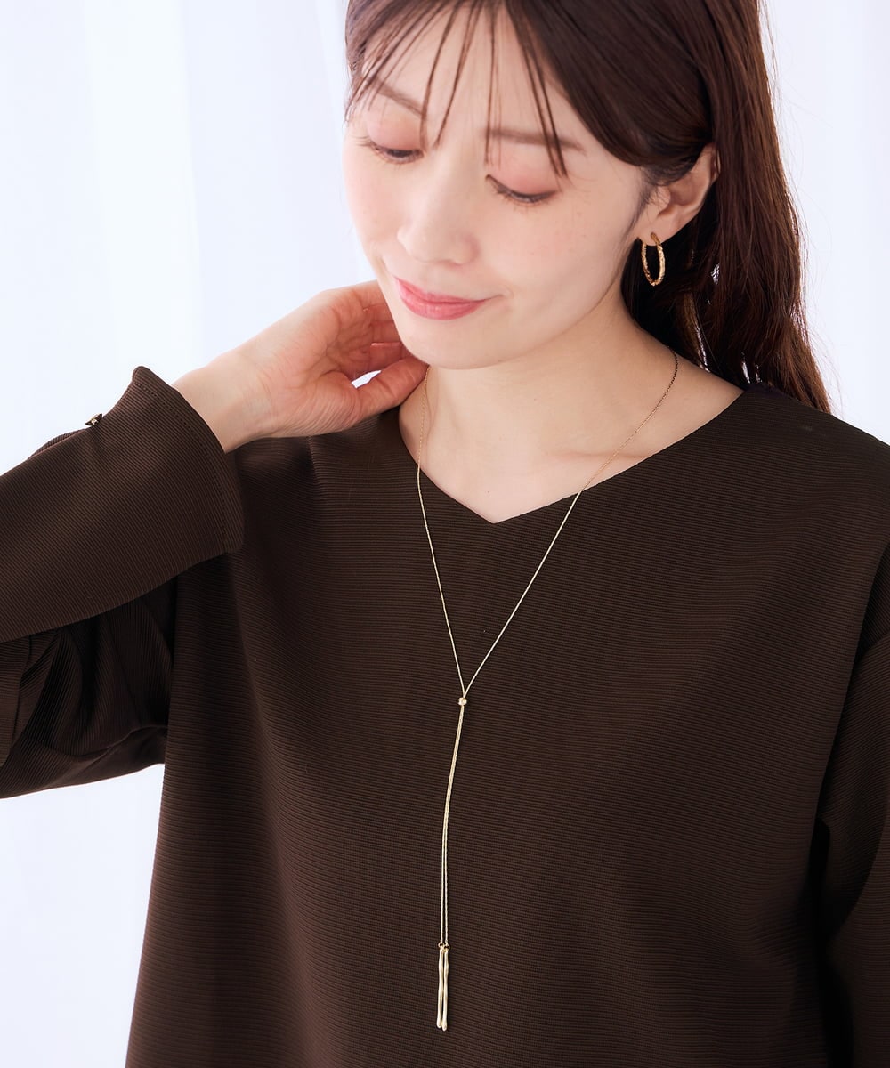 KS2AG08019 a.v.v(アー・ヴェ・ヴェ) ニュアンスネックレス ゴールド