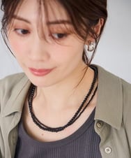 KS2AG09021 a.v.v(アー・ヴェ・ヴェ) ビーズ2連ネックレス レッド