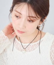 KS2AG10019 a.v.v(アー・ヴェ・ヴェ) コードパールネックレス ホワイト