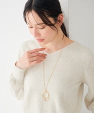KS2AG21019 a.v.v(アー・ヴェ・ヴェ) ニュアンスリングネックレス ゴールド
