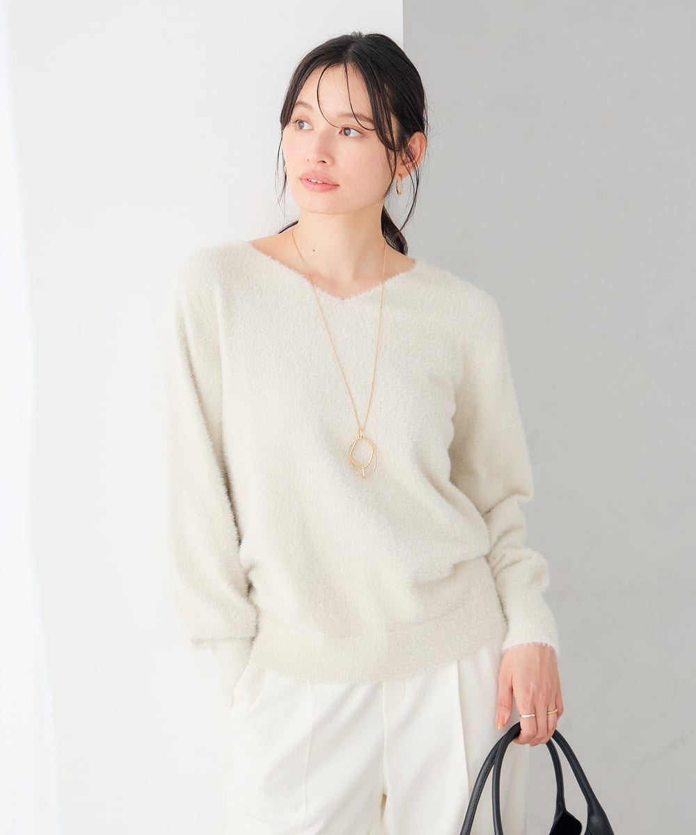 KS2AG21019 a.v.v(アー・ヴェ・ヴェ) ニュアンスリングネックレス ゴールド