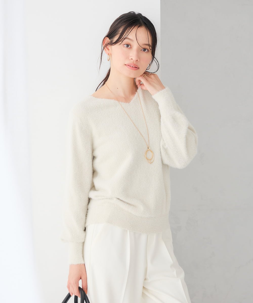 KS2AG21019 a.v.v(アー・ヴェ・ヴェ) ニュアンスリングネックレス ゴールド