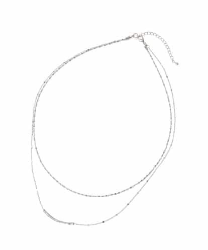 KS2AG24019 a.v.v メタルバー2連チェーンネックレス
