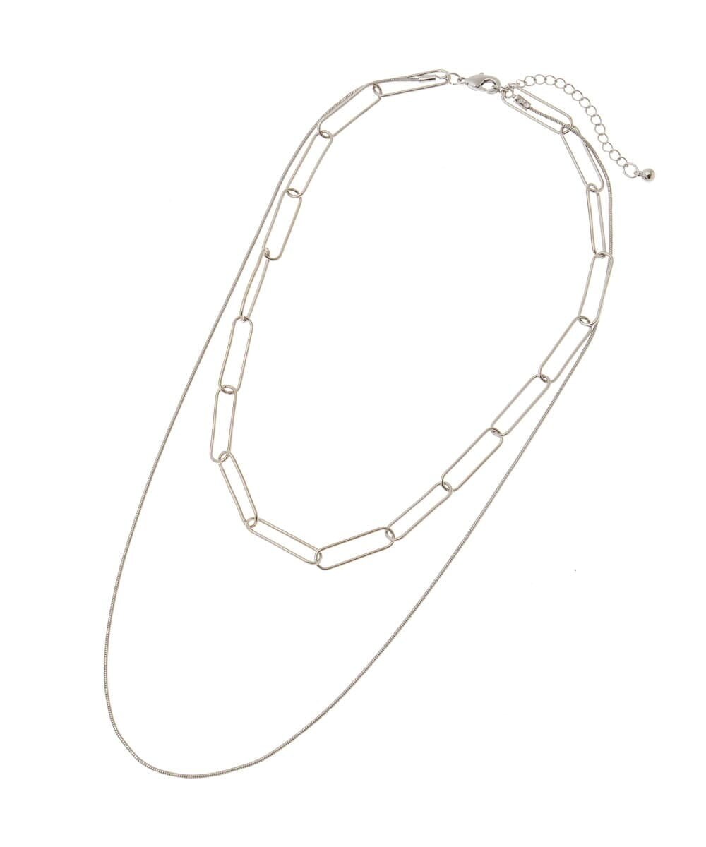 KS2AS26019 a.v.v(アー・ヴェ・ヴェ) 2連チェーンネックレス ゴールド