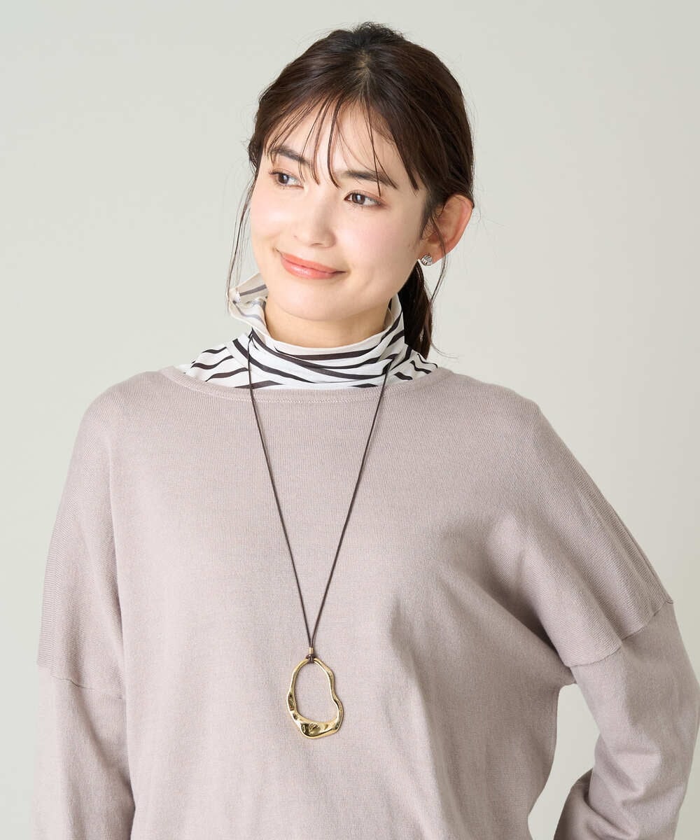KS2AV42019 a.v.v(アー・ヴェ・ヴェ) ロープワントップネックレス ブラウン