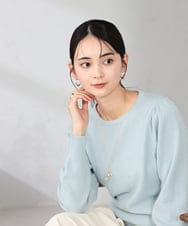 KS2BD15021 a.v.v(アー・ヴェ・ヴェ) パール付きワントップネックレス ゴールド