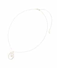 KS2BD15021 a.v.v(アー・ヴェ・ヴェ) パール付きワントップネックレス ゴールド