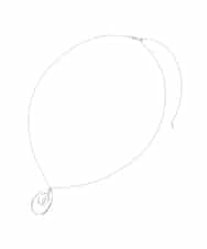 KS2BD15021 a.v.v(アー・ヴェ・ヴェ) パール付きワントップネックレス シルバー