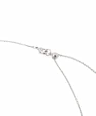 KS2BD15021 a.v.v(アー・ヴェ・ヴェ) パール付きワントップネックレス シルバー