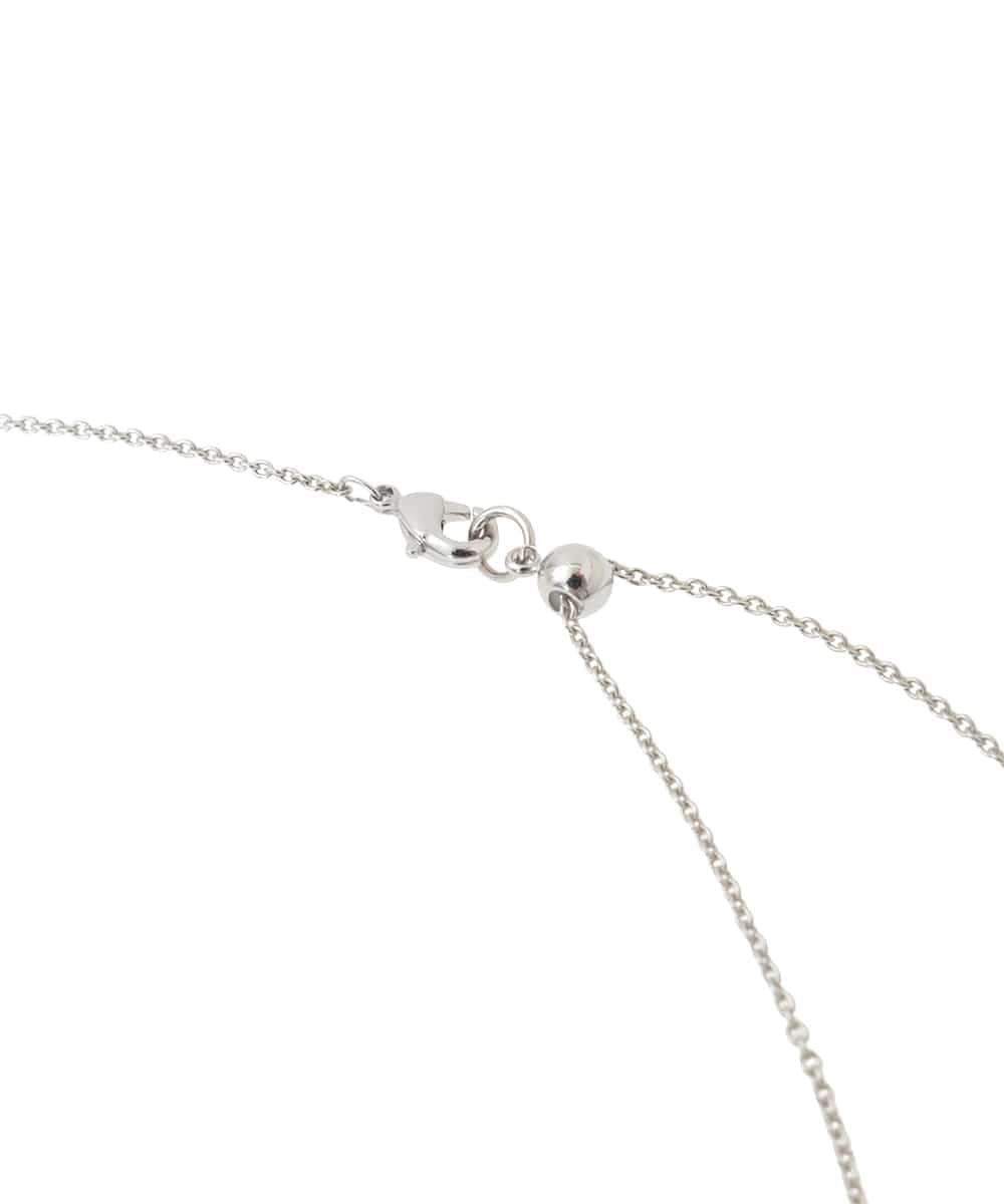 KS2BD15021 a.v.v(アー・ヴェ・ヴェ) パール付きワントップネックレス シルバー