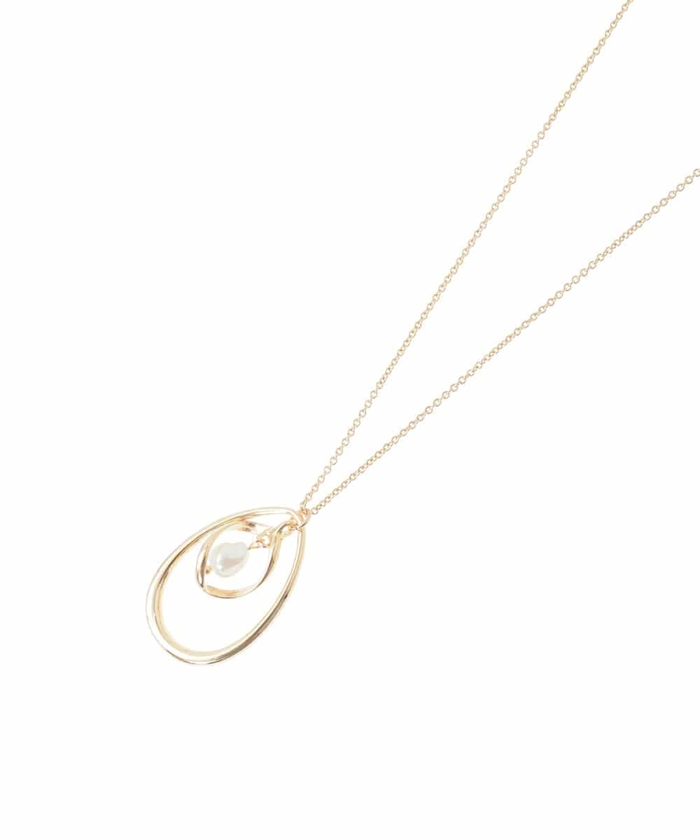 KS2BD15021 a.v.v(アー・ヴェ・ヴェ) パール付きワントップネックレス シルバー