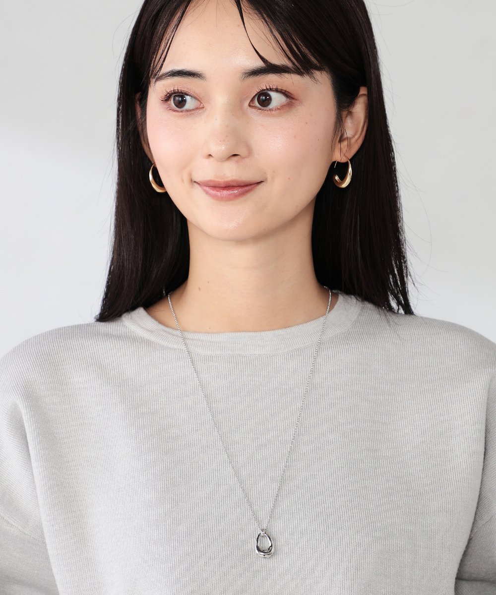 KS2BD17021 a.v.v(アー・ヴェ・ヴェ) ニュアンスワントップネックレス シルバー