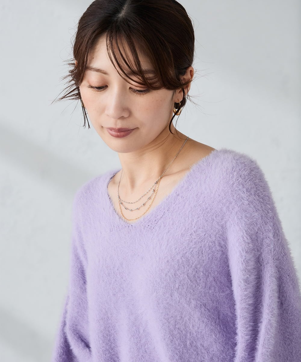 KS2CD13021 a.v.v(アー・ヴェ・ヴェ) アソートチェーンネックレス/シルバー シルバー