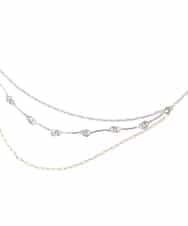 KS2CD13021 a.v.v(アー・ヴェ・ヴェ) アソートチェーンネックレス/シルバー シルバー