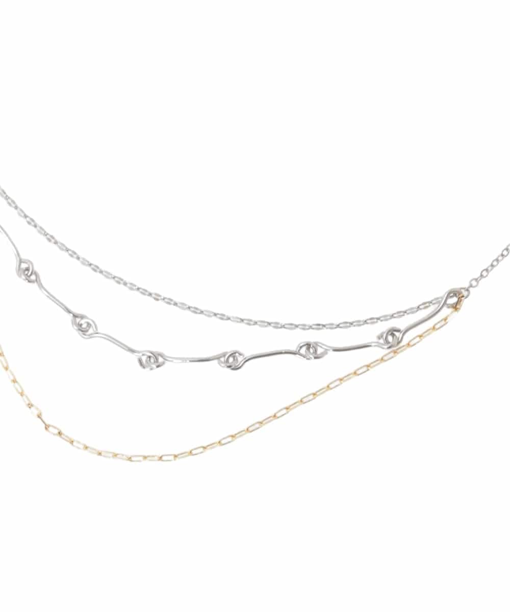 KS2CD13021 a.v.v(アー・ヴェ・ヴェ) アソートチェーンネックレス/シルバー シルバー