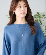 KS2CD14021 a.v.v(アー・ヴェ・ヴェ) ループタイネックレス ホワイト