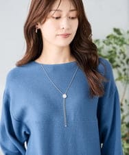 KS2CD14021 a.v.v(アー・ヴェ・ヴェ) ループタイネックレス ホワイト