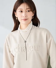 KS2CD14021 a.v.v(アー・ヴェ・ヴェ) ループタイネックレス ホワイト