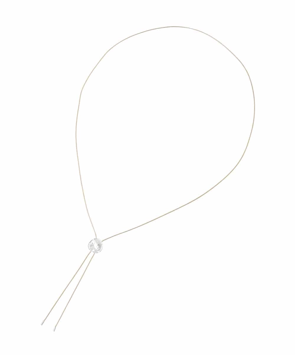 KS2CD14021 a.v.v(アー・ヴェ・ヴェ) ループタイネックレス ホワイト