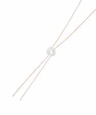 KS2CD14021 a.v.v(アー・ヴェ・ヴェ) ループタイネックレス ブラック