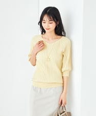 KS2GA01021 a.v.v(アー・ヴェ・ヴェ) ダブルリングワントップネックレス ゴールド