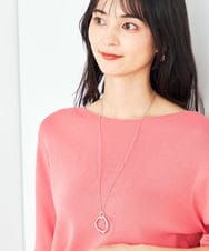 KS2GA01021 a.v.v(アー・ヴェ・ヴェ) ダブルリングワントップネックレス シルバー