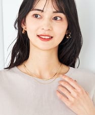 KS2GA11029 a.v.v(アー・ヴェ・ヴェ) ステンレスダブルチェーンネックレス ゴールド