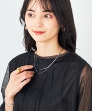 KS2GA11029 a.v.v(アー・ヴェ・ヴェ) ステンレスダブルチェーンネックレス ゴールド