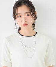 KS2GD01021 a.v.v(アー・ヴェ・ヴェ) ミックスチェーンネックレス ゴールド