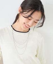 KS2GD01021 a.v.v(アー・ヴェ・ヴェ) ミックスチェーンネックレス ゴールド