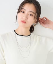 KS2GD01021 a.v.v(アー・ヴェ・ヴェ) ミックスチェーンネックレス シルバー