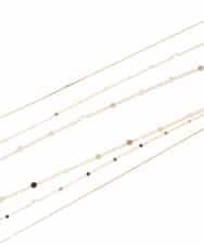 KS2GD01021 a.v.v(アー・ヴェ・ヴェ) ミックスチェーンネックレス ゴールド