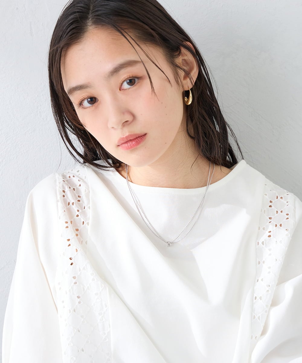 KS2GD02019 a.v.v(アー・ヴェ・ヴェ) リングトップネックレス シルバー