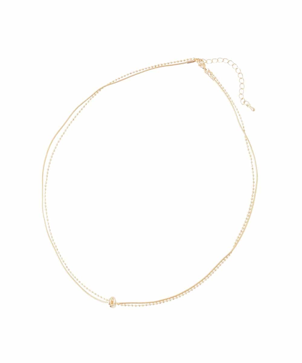 KS2GD02019 a.v.v(アー・ヴェ・ヴェ) リングトップネックレス ゴールド