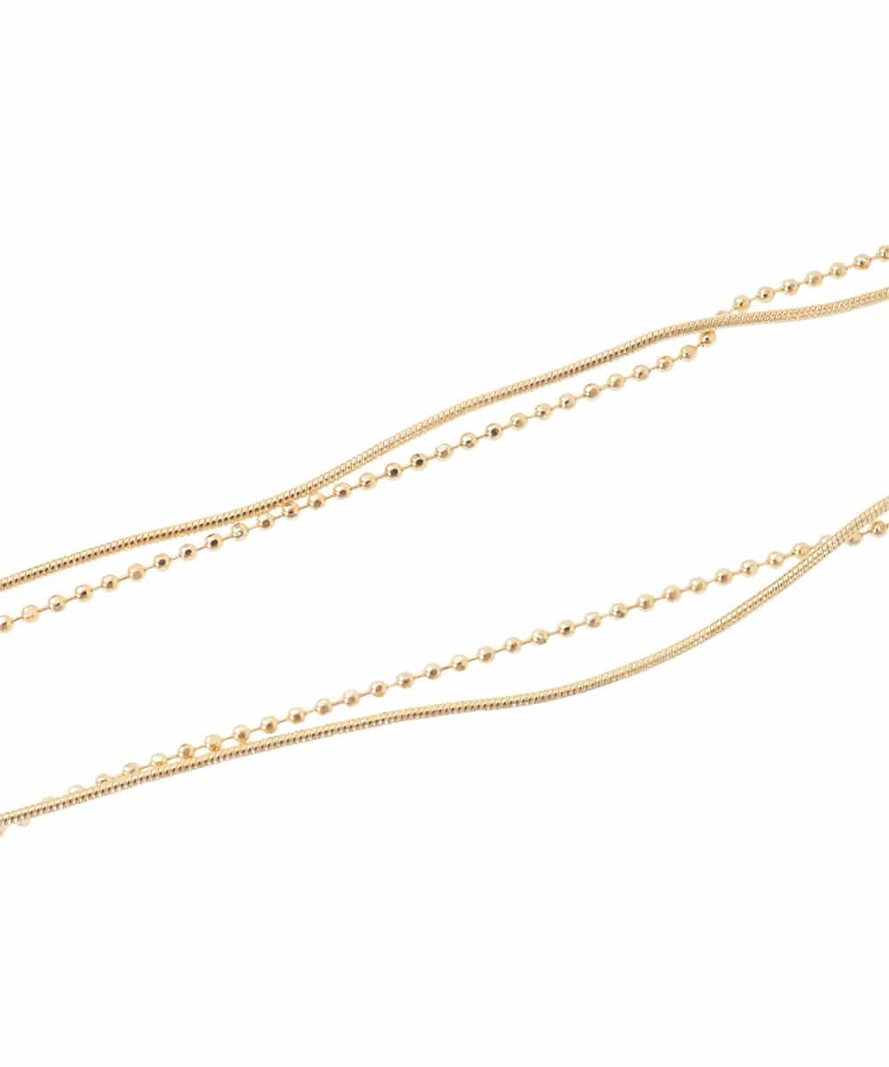 KS2GD02019 a.v.v(アー・ヴェ・ヴェ) リングトップネックレス ゴールド