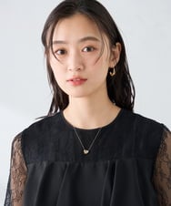 KS2GD03019 a.v.v(アー・ヴェ・ヴェ) ミニトップスライドネックレス シルバー