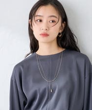 KS2GD04021 a.v.v(アー・ヴェ・ヴェ) ドロップトップネックレス ゴールド