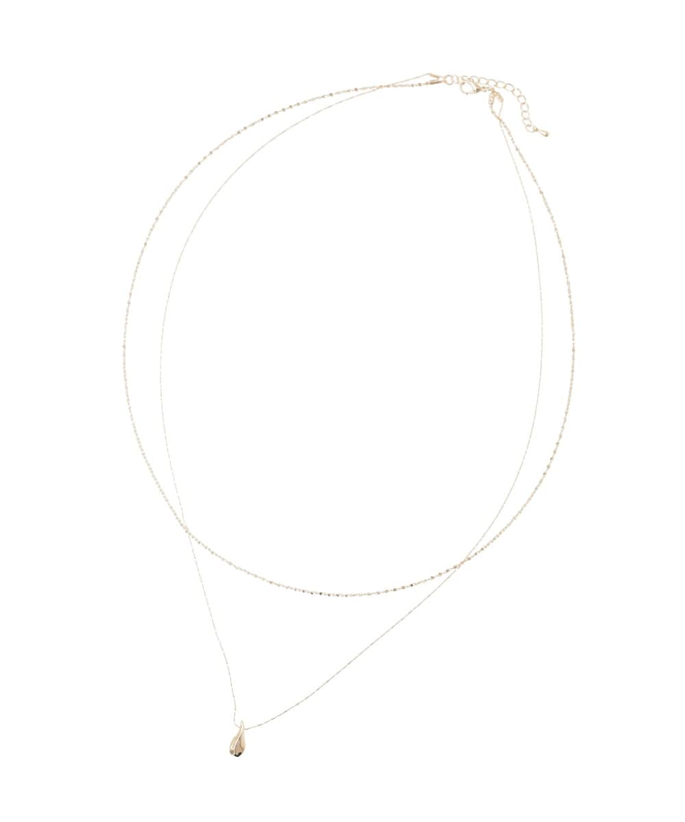 KS2GD04021 a.v.v(アー・ヴェ・ヴェ) ドロップトップネックレス シルバー