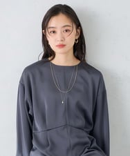 KS2GD04021 a.v.v(アー・ヴェ・ヴェ) ドロップトップネックレス シルバー