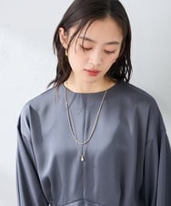 KS2GD04021 a.v.v(アー・ヴェ・ヴェ) ドロップトップネックレス シルバー
