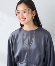 KS2GD04021 a.v.v(アー・ヴェ・ヴェ) ドロップトップネックレス シルバー