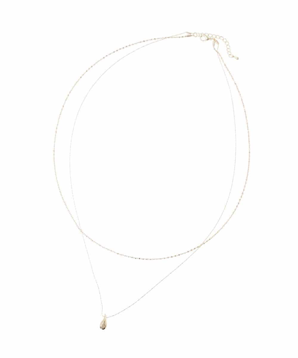 KS2GD04021 a.v.v(アー・ヴェ・ヴェ) ドロップトップネックレス ゴールド