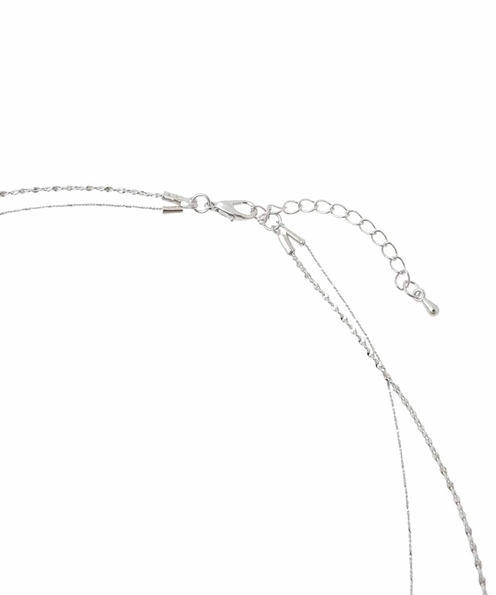 KS2GD04021 a.v.v(アー・ヴェ・ヴェ) ドロップトップネックレス シルバー