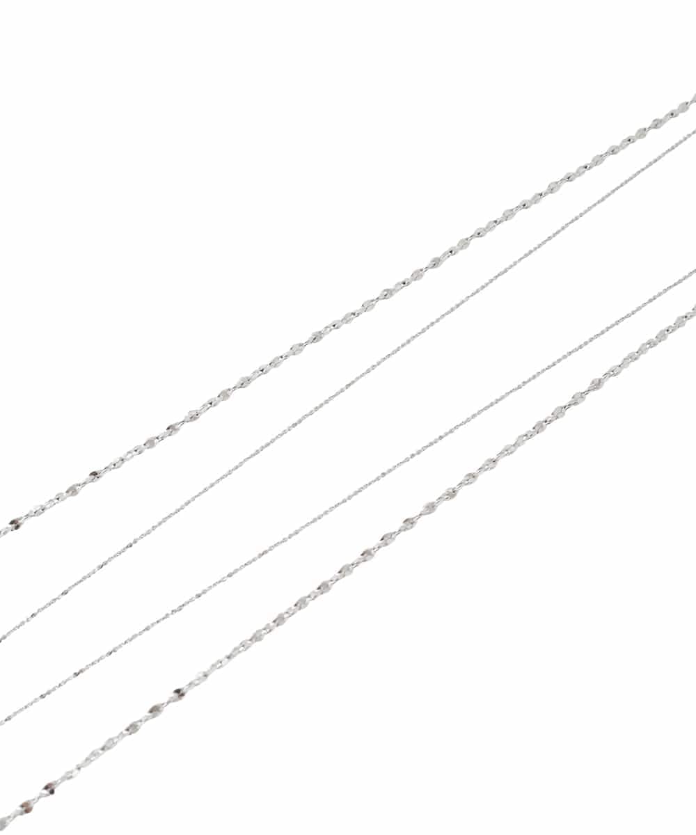 KS2GD04021 a.v.v(アー・ヴェ・ヴェ) ドロップトップネックレス シルバー