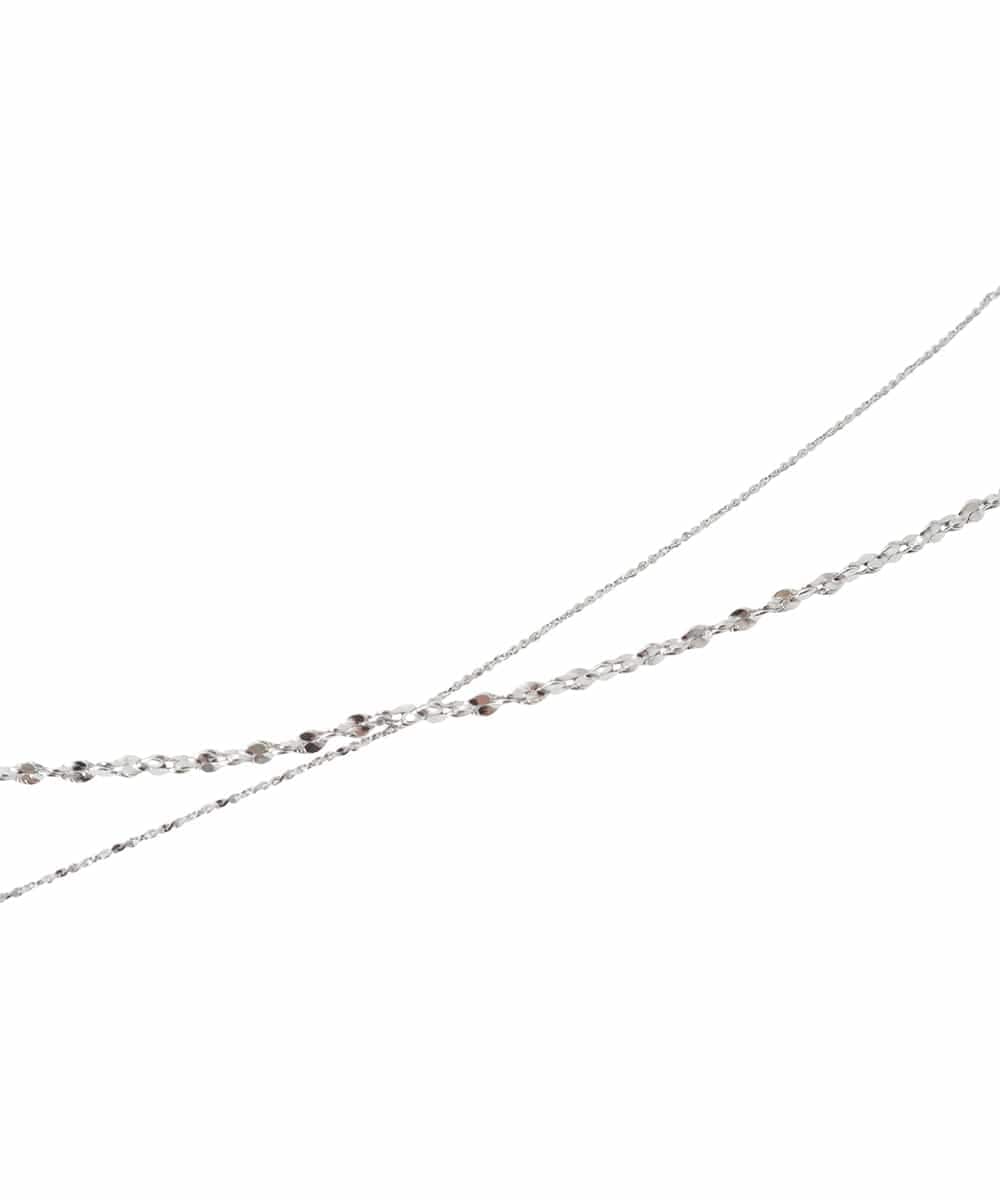 KS2GD04021 a.v.v(アー・ヴェ・ヴェ) ドロップトップネックレス シルバー