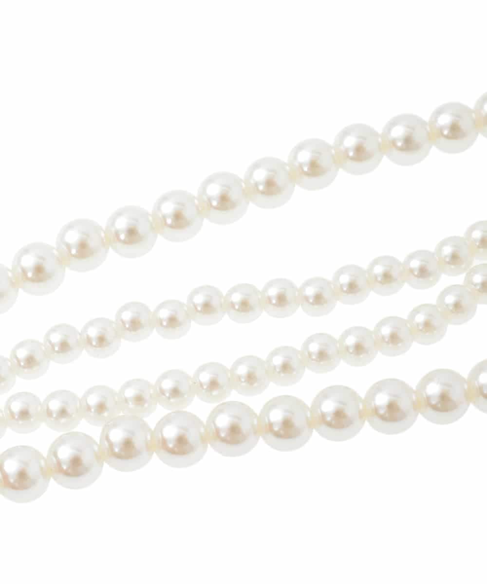 KS2GD10029 a.v.v(アー・ヴェ・ヴェ) パール調二連ネックレス ゴールド