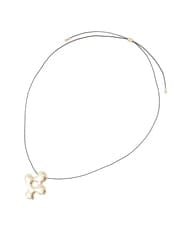 KS2GD11021 a.v.v(アー・ヴェ・ヴェ) コードトップネックレス シルバー