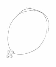 KS2GD11021 a.v.v(アー・ヴェ・ヴェ) コードトップネックレス シルバー