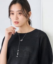 KS2GD13021 a.v.v(アー・ヴェ・ヴェ) フラワーモチーフネックレス ゴールド